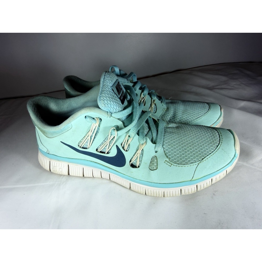 Nike Free 5.0+ Women's Running Shoes Teal Aqua Blue Size 7.5 580591-431